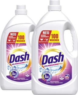 Dash Color Fresh Vloeibaar Wasmiddel - Gekleurde Was - 200 wasbeurten - 9L (2 x 4,5 L -a 100 Wasbeurten) - Vloeibare, krachtige reiniging - Beschermt tegen vergrijzing - Voorkomt kleuroverdracht — thumbnail 1
