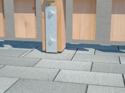 U-paaldrager Betonanker - Paalhouder T-ijzer - Hout Beschermen - Verlengt Levensduur - 91 mm Breed — thumbnail 4
