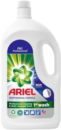 3 x Ariel – Vloeibaar Wasmiddel – Professional Regular - 90 wasbeurten - 4,05 L - Grootverpakking - Vloeibaar Wasmiddel - Witte Was - Stralend Wit - Vlekken Verwijderen - Frisse Geur — thumbnail 2