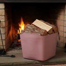 Excellent houseware flexibele kuip / emmer - roze - 25 l - kunststof - 40 x 35 cm - met handvatten — thumbnail 2