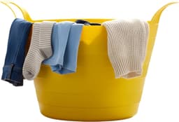 Excellent Houseware Flexibele wasmand - geel - 30 liter - kunststof - 54 x 37 cm - met handvatten — thumbnail 3