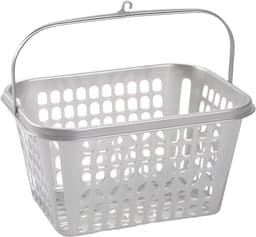 Wasknijper mandje/bakje - zilver - inclusief 48x wasknijpers - hout — thumbnail 4