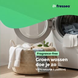 Fressea Wasstrips 60 Wasbeurten - Wasmiddel Strips - Plasticvrij & Vegan Wasmiddeldoekjes (Parfumvrij) — thumbnail 5