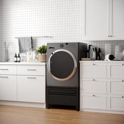 Wasmachine Verhoger - Onderstel met lade - Comfortabel Wassen - Met uittrekbaar blad - 42 cm hoog - Zwart — thumbnail 4