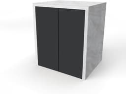 Wastafelmeubel voor Wasmachine of Droger - Houten Kast met 2 Deuren - Ruimtebesparend — thumbnail 3