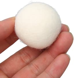 6 stuks Drogerballen – Wasballen – Viltbal – Herbruikbaar – Anti-Statisch – Energiebesparend - 3cm - Wit — thumbnail 2
