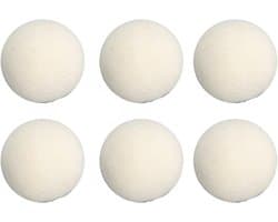 Herbruikbare Droogballen voor Wasdroger, 6 stuks, Hoge Dichtheid, Vermindert Statische Elektriciteit, Set van 6, Wasdroger Accessoires