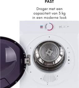 Aurixi® Mini Droger - Droger - Mini Wasmachine - Wit - 46cm x 50cm x 60cm — thumbnail 5