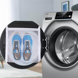 Waszak voor Schoenen voor Wasmachine en Droger - Beschermende Reinigingstas — thumbnail 2