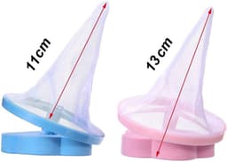 4-delige drijvende netzak - Balvormig anti-haarfilter voor de wasmachine, drijvend haarfilter voor de wasmachine, netzakje voor haarfilter, verwijdert dierenhaar en pluche — thumbnail 2