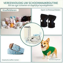 2 stuks stevige schoenenzakken voor wasmachine met rits - wit — thumbnail 5