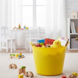 Excellent houseware Flexibele kuip / emmer - geel - 27 liter - kunststof - 42 x 35 cm — thumbnail 2