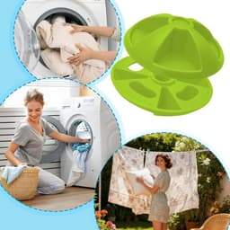 Anti-klitclips - 3 stuks - Herbruikbaar wasgoed - Voorkom dat dekens in de droger gaan draaien en wasmachine gaan draaien - voor dekens - dekbedovertrekken - kussenslopen - beddengoed - huishoudelijk gebruik - thuis - hotel - groen — thumbnail 2