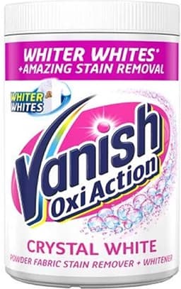 Vanish - Oxi Action - Crystal White - Witte Was Vlekverwijderaar - Whitening Booste Poeder - 940gram — thumbnail 1