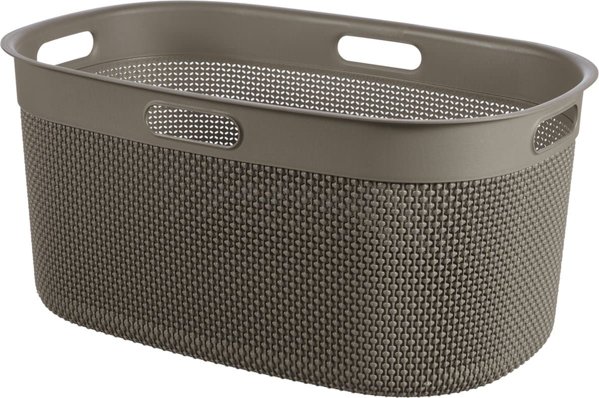 Curver Filo Wasmand 45L - 59x39x27cm - Cappuccino — afbeelding 1