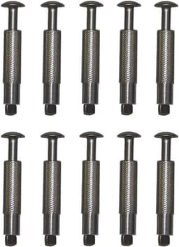 Uittrekbare Ankerschroeven voor Zwembadzeilen - 10 mm - 6 cm - Roestvrij Aluminium en Staal - Voor Zwembadafdekkingen — thumbnail 3