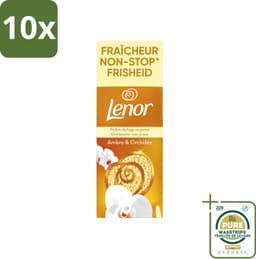 10 x Lenor – Geurbooster – Amber & Orchidee – 12 Wasbeurten – 155 g - Wasstrips - Geurparels - Wasgeur - Luxegeur - Orchidee - Vanille — thumbnail 1