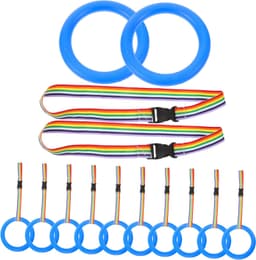 1set Jongen Meisje Veiligheidslijn Met Ringen Afneembare Handvatten Voor Peuters Verstelbare Kleurige Looplijn Voor Kleuterschool Kindertuin — thumbnail 1