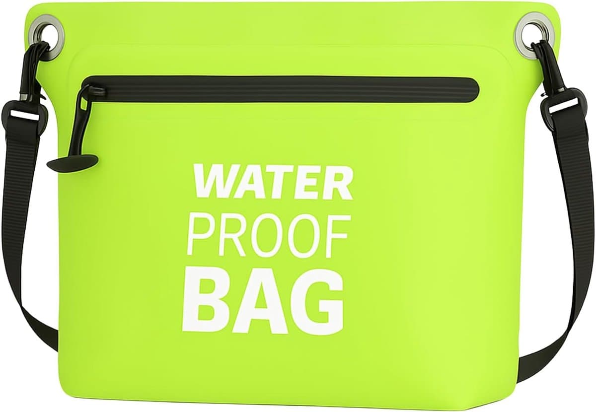 waterdichte tas, lichte Dry Bag waterdichte zak voor outdoor, camping, wandelen, strand, kajakken, zwemmen, groen, 4 Liter — afbeelding 1