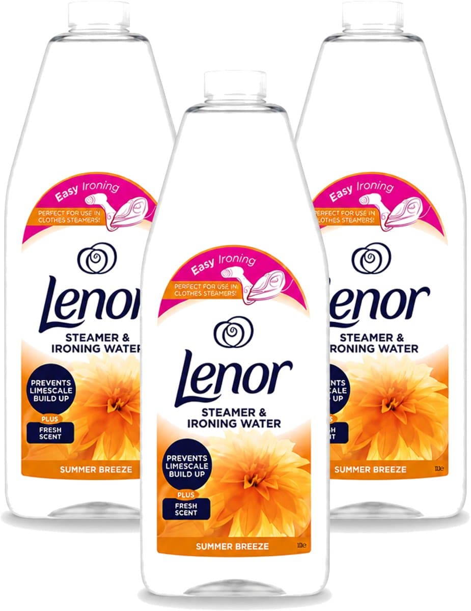 3 x Lenor - Strijkwater - Summer Breeze - Textielverfrisser - 1000 ml - Voordeelverpakking - 3 stuks — afbeelding 1