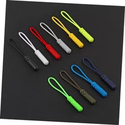 Operitacx 40stuks Zipper Pullers Met Cylindrische Kop Sterke Verlengstukken Voor Tassen Kleding Rugzakken Koffers Voor Thuis Winkelgebruik Rood — thumbnail 3