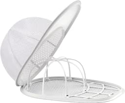 Wasmand voor petten, opvouwbare pettenwasmand voor de wasmachine en vaatwasser, opberghouder en beschermende vormhouder voor petten voor volwassenen en kinderen, wit — thumbnail 1