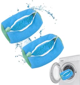 Herbruikbare Waszak voor Schoenen - Wasnet voor Wasmachine - Sneakers Wassen - Blauw — thumbnail 1