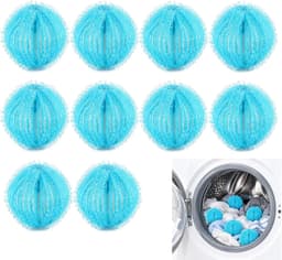 Anti-haarballen voor de wasmachine, 10 stuks, nylon, blauw — thumbnail 1