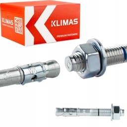 25x Zware Keilankers M10 x 155 mm Gegalvaniseerd met Moer en Borgring — thumbnail 1