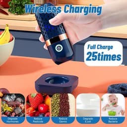 Ronte - Groente- en fruitreiniger, draadloze wasmachine voor vlees en fruit, oplaadbaar via USB. — thumbnail 5