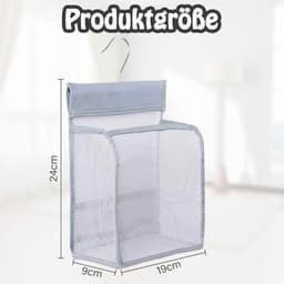 Wasknijperzak voor het Opbergen van Wasknijpers met Ophanghaak - Ideaal voor Thuis en Tuin — thumbnail 4