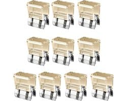 Broekklem - broekclip - broek clip - broek klem - Kleding Clip - 10 stuks - broekspijp clip - broekspijp verkorter - Bevestigingsclip voor broekspijp - wasknijpers - Antislip Vaste Gesp - geel