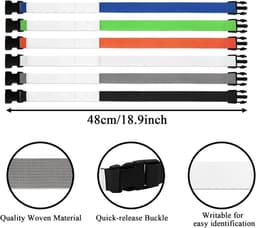 Laundry Strap with Buckle - waszakjes met rits - Multicolor Nylon Washing Care Tools - Writable Label - Household Laundry Organizer Loop - Wash Care Accessories — thumbnail 3