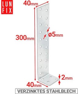 Betonanker 300 mm x 40 mm - Vlakstalen Anker voor Houtconstructies — thumbnail 4