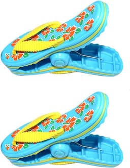 2 Pack Slipper Towel Clips - Sterke Strandstoel Handdoek Klemhouder - Grote Winddichte Kledinghanger - Zware Kunststof Badhanddoek Klem voor Vakantie Strand Zonligstoelen - Zwembadstoel — thumbnail 1