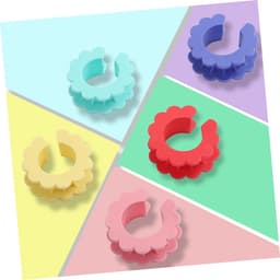 10 stuks - Bevestigingsgesp voor waslijn - winddicht - haak voor drogen met siliconen - antislip drooglijn - gemengde kleur — thumbnail 4