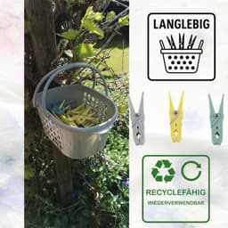 50 Stabiele Wasknijpers met Antislip Handgreep en Knijpermand - Duurzaam en UV-bestendig — thumbnail 4