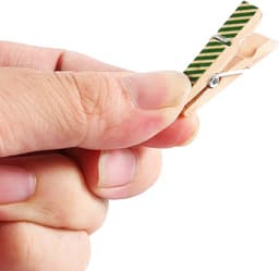 100 Stuks Mini Houten Waslijn Knijpers – Kleurrijk Geschilderde Plankjes voor Foto's & Knutselen — thumbnail 5