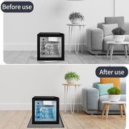 Unyqoos® Grijze siliconen mat voor bescherming van vloer onder koelkasten en apparaten — thumbnail 5