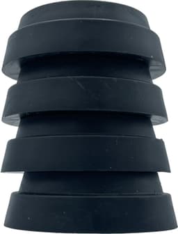 Fixem® - Trillingdemper wasmachine - Droger trillingdemper - Anti schudden - Wasmachine voet - Anti Trilling mat - Geschikt voor universeel gebruik - 4STUKS - Zwart - Zacht rubber geen PVC — thumbnail 5