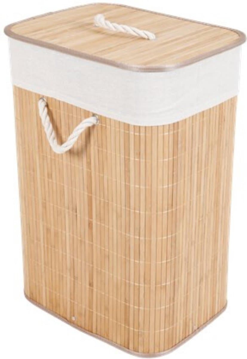 Wasmand Bamboe met Waszak - 64L - Naturel — afbeelding 1