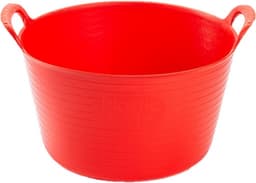 Voordeelset van 2x stuks kunststof flexibele emmers/wasmanden/kuipen van 56 liter in het rood en groen — thumbnail 2