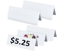 Dailygoods- Naamkaart 20 Stuks - Herbruikbare Tafelkaarten - Droog Uitwisbaar - Naamkaartjes Bruiloft - Naamkaartjes Conferentie - Ideaal voor Kantoor - Tafelkaart