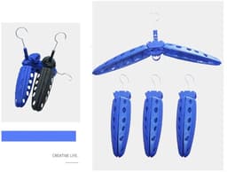 Dailygoods- Duikwetsuithanger Ergonomisch Ontwerp - Opvouwbaar - Sneldrogend - Multifunctioneel - Bescherming - Hoogwaardig Kunststof - Wetsuit Hanger — thumbnail 2