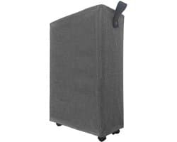 Dailygoods- Wasmand 40L op wielen - Draagbare stoffen wasmand - Hoekwasmand met handvat - Vochtbestendig - Duurzaam 600D oxford stof - Versterkte stiksels - Waszak