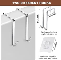 Dailygoods- Waszak Opvouwbaar - 2 Stuks - Waterdicht - Opknoping - Roestvrij Stalen Haak - Ruimtebesparend - Geschikt voor Reis en Thuis - Wasmand — thumbnail 2