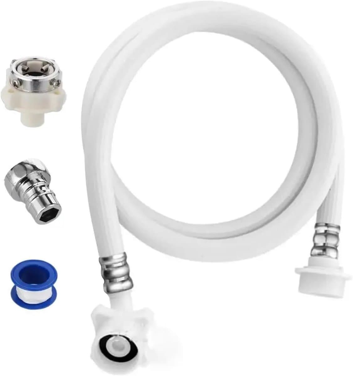 Wasmachine Afvoerslang - Waterslang Aansluiting - Afvalwater Afvoeren - Glad Binnenoppervlak - 1 Meter - Grijs — afbeelding 1