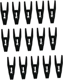 20 stuks- Wasknijpers-wasknijpers kunststof -wasknijpers groot-wasknijpers plastic -Badlaken Knijpers -Strandlaken Knijpers-Handdoek Knijpers-Voor dagelijks wasgoed, strandhanddoek, badhanddoek--Winddicht- Anti Slip-Zwart-Flock — thumbnail 1