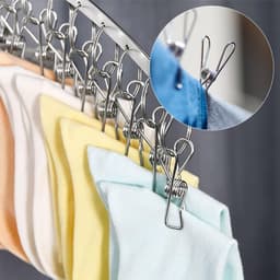 70 Stuks RVS Wasknijpers voor Kledingrekken, Winddichte en Duurzame Kledingknijpers voor Sokken en Handdoeken — thumbnail 3