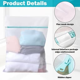 Wasmachinenet - Polyester - Extra Groot - Ultra-sterke Ritssluiting - Voor Delicate Kleding — thumbnail 3